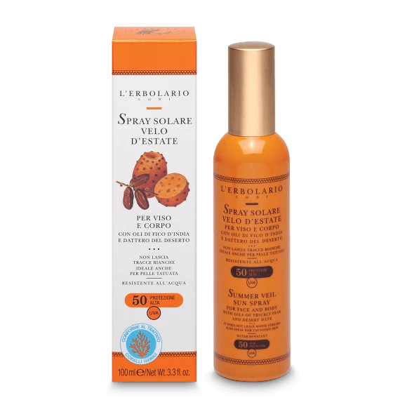 SOLARE SPRAY 50+ VELO D'ESTATE ERBOLARIO 100 ML 3 SOLARE SPRAY 50+ VELO D'ESTATE ERBOLARIO 100 ML