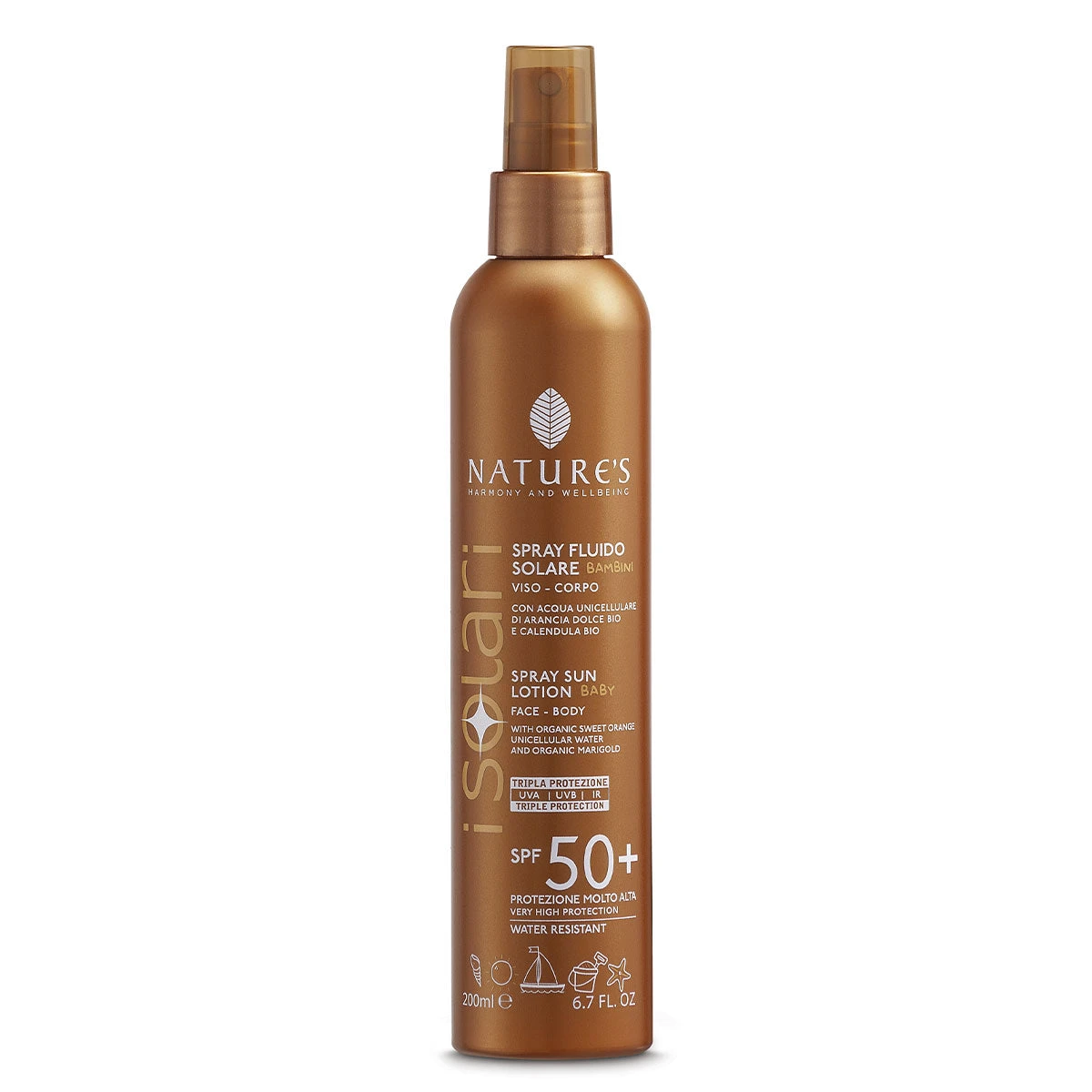 SPRAY SOLARE VISO CORPO SPF50+ BAMBINI - FLUIDO 3 SPRAY SOLARE VISO CORPO SPF50+ BAMBINI - FLUIDO